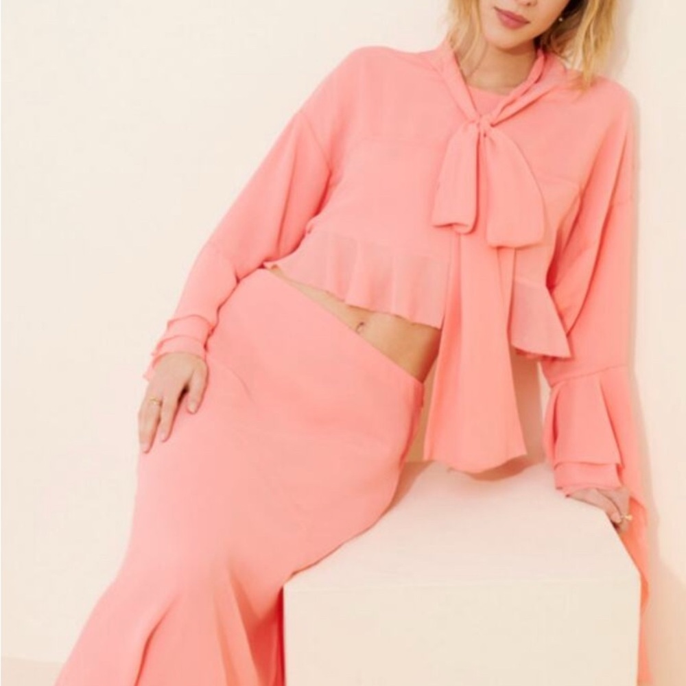 For Love And Lemons Pink Blouse